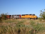 SP 9794, UP 2053  17Oct2011  Waiting SB North of W Bonds Ranch Road at Bus 287 